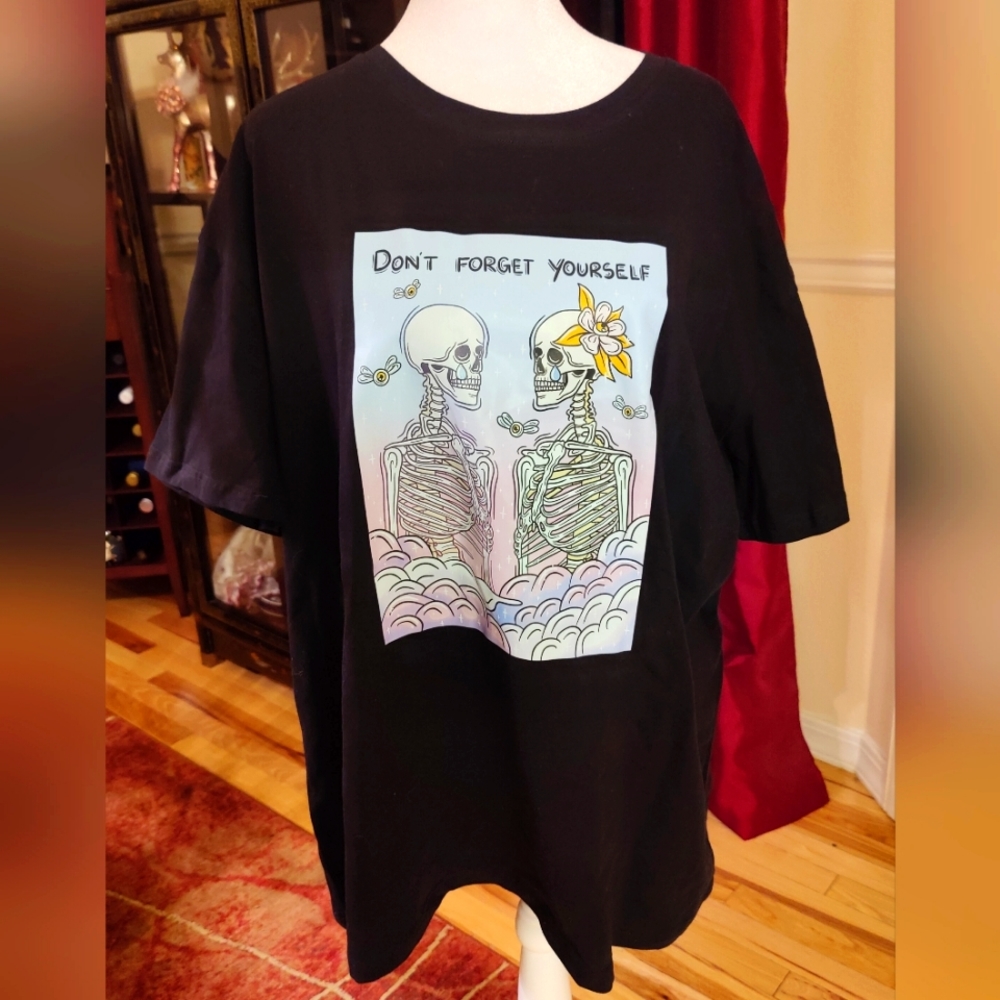Romwe Skeletons Don't Lose Yourself T-shirt